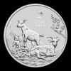 Australia – 1 Dollar 1 Onza de Plata .999 – Año de la Cabra 2027 – Serie Lunar III – Perth Mint