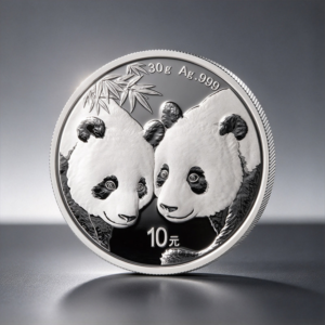 Panda 2027 – Moneda 10 Yuan China – 30 g Plata .999