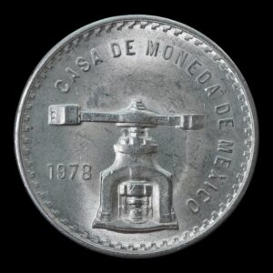 México – 1 Onza de Plata .925 ‘Balanza y Prensa’ – 1978 – RARA