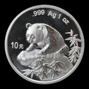 Panda 1999 – Moneda 10 Yuan China – 1 Onza de Plata .999