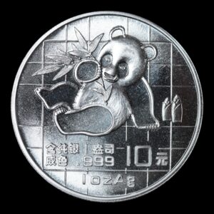 Panda 1989  – Moneda 10 Yuan China – 1 Onza de Plata .999