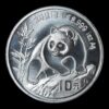 Panda 1990 – Moneda 10 Yuan China – 1 Onza de Plata .999 (Fecha Grande)