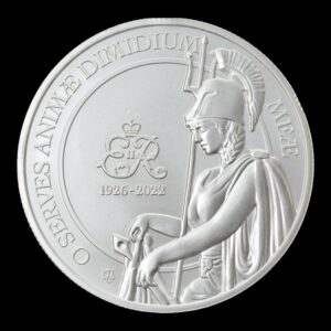 Reino Unido – 1 Libra – 2023 – “Centenario de la Reina Isabel II: Servicios y Dedicación” – 1 Onza de Plata .999 – Royal Mint