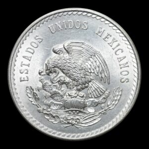 Alternative view of México – 5 Pesos de Plata .900 “Cuauhtémoc” – 30 g – 1948