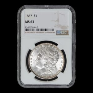 EE. UU. – 1 Dólar de Plata ‘Morgan’ – 1887 – Philadelphia Mint – NGC MS63