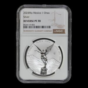 México – 1 Onza de Plata .999 ‘Libertad’ – 2024 – NGC Reverse Proof MS70
