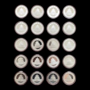 Alternative view of Panda 2007 - 2026 – Colección 20 Monedas 10 Yuan China – 1 Onza / 30 g de Plata .999