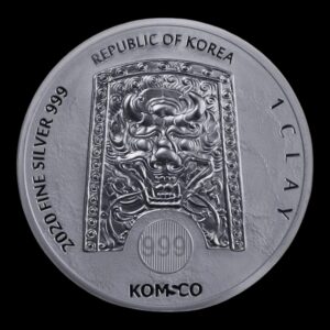 Alternative view of Corea del Sur – 1 Clay – 2020 – “Chiwoo Cheonwang” – 1 Onza de Plata .999 – KOMSCO